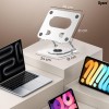 Dyazo Laptop Stand Foldable Height Angle Adjustable 360 Rotation Space Grey