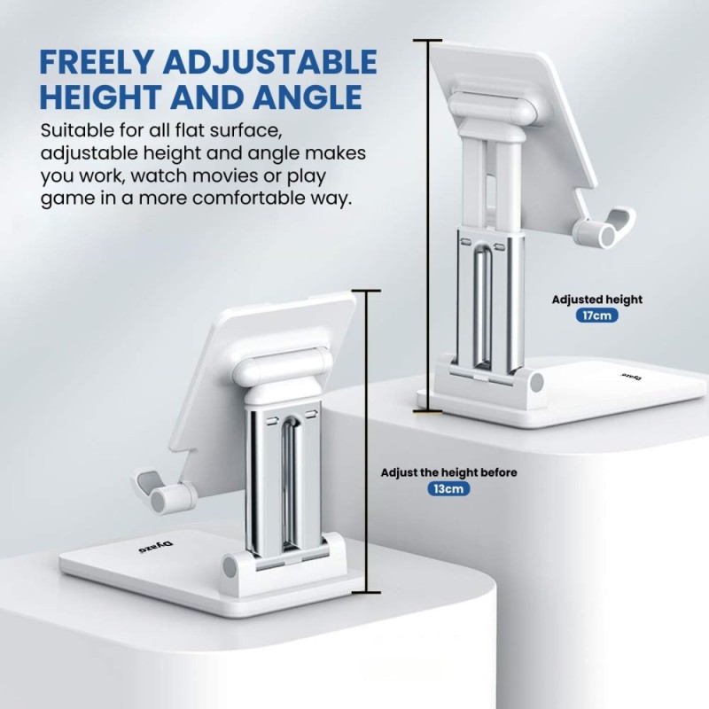 Dyazo Mobile Phone Stand DZ8453 Adjustable Height & Angle White