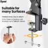 Dyazo Overhead Tablet Tripod Holder DZ8965 360° Rotation Clamp Mount Black