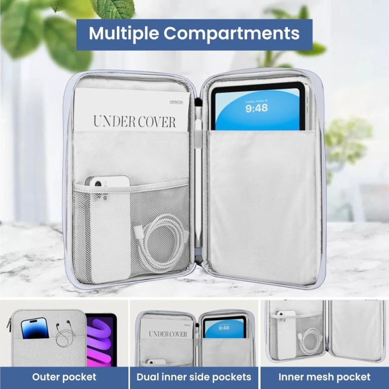 Dyazo Tablet Sleeve Case DZ0231 for 9-11.6 Inch Tablets Grey
