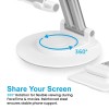 Dyazo Tablet Stand DZ - 4509 360 Degree Rotation White