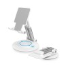 Dyazo Tablet Stand DZ - 4509 360 Degree Rotation White