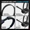 Dyazo Wired Headphones DZ6015 On-Ear Design with Mic Black