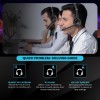 Dyazo Wired Headphones DZ6015 On-Ear Design with Mic Black