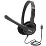 Dyazo Wired Headphones DZ7081 USB Type C Connectivity Lightweight On Ear Black