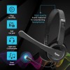 Dyazo Wired Headphones DZ7081 USB Type C Connectivity Lightweight On Ear Black