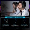 Dyazo Wired Headphones DZ7081 USB Type C Connectivity Lightweight On Ear Black
