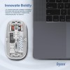 Dyazo Wireless Rechargeable Mouse DZ6077 Dual Connectivity Bluetooth 5.2 White