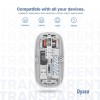 Dyazo Wireless Rechargeable Mouse DZ6077 Dual Connectivity Bluetooth 5.2 White