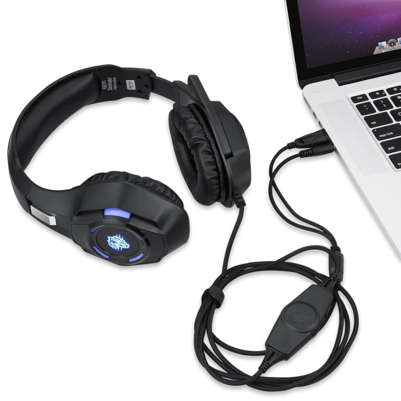 Enter Dominator Wired Gaming Headphone 40Mm Driver Black