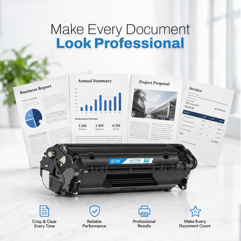 EVM Toner Cartridge EVM-ETC-88A Compatible with HP LaserJet Models 2000 Pages Black