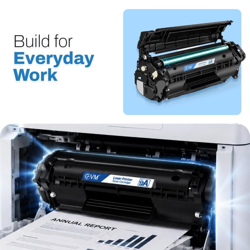 EVM Toner Cartridge EVM-ETC-88A Compatible with HP LaserJet Models 2000 Pages Black