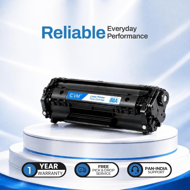 EVM Toner Cartridge EVM-ETC-88A Compatible with HP LaserJet Models 2000 Pages Black