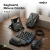 FRONTECH 4-in-1 Gaming Combo KB-0008PC with RGB Keyboard, 3200 DPI Mouse, Converter, Black