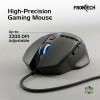 FRONTECH 4-in-1 Gaming Combo KB-0008PC with RGB Keyboard, 3200 DPI Mouse, Converter, Black
