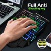 FRONTECH Dragon Fox Gaming Keyboard KB-0008P 35 Anti-Ghosting Keys Rainbow Backlit Black