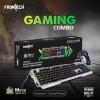 Frontech Gaming Combo KB-0009B Rainbow Backlit Keyboard and Mouse Black