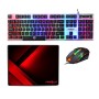 Frontech Gaming Combo KB-0040PC RGB LED Keyboard, 1200 DPI Mouse, Black