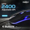 Frontech Gaming Keyboard and Mouse Combo KB-0039P RGB Backlit Black Grey