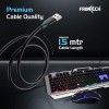 Frontech Gaming Keyboard and Mouse Combo KB-0039P RGB Backlit Black Grey