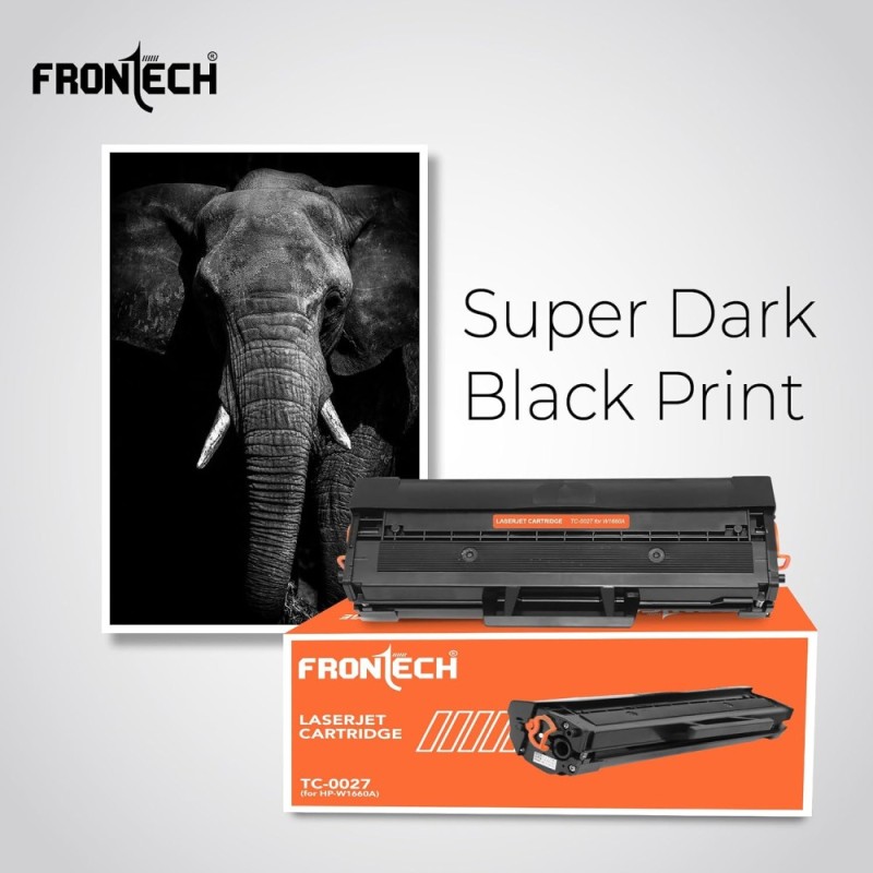 FRONTECH LaserJet Toner Cartridge TC-0027 Compatible with HP, Black