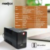 FRONTECH UPS Electra Plus 600VA/360W Maintenance Free Battery, LED Indicator, 3 Outlets, UPS Electra Plus