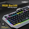 FRONTECH Wired Gaming Keyboard Mouse Combo KB-0039 104 Keys Ergonomic Design Black