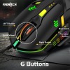 FRONTECH Wired Gaming Keyboard Mouse Combo KB-0039 104 Keys Ergonomic Design Black