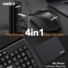 FRONTECH Wired Keyboard and Mouse Combo FT-1692P 104-Key Ergonomic Keyboard 1000 DPI Mouse Black