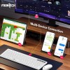 Frontech Wireless Rechargeable Keyboard & Mouse Combo FT-1602A 2.4 GHz & Bluetooth 5.0 White