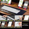 Frontech Wireless Rechargeable Keyboard & Mouse Combo FT-1602A 2.4 GHz & Bluetooth 5.0 White