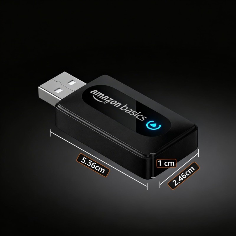 Generic Car Play Wireless Adapter for Android Auto/CarPlay Black