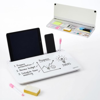 Generic Desktop Glass Whiteboard AB-GLASS-B-001 Tempered Glass Organizer