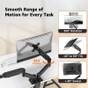 Generic Dual Monitor Arm AB-MS-05 Gas Spring Adjustable 13-32 inch Screens