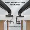 Generic Dual Monitor Arm AB-MS-05 Gas Spring Adjustable 13-32 inch Screens