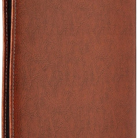 Generic File Folder COI2183 Faux Leather Expandable 20 Leafs Brown
