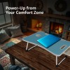 Generic Foldable Laptop Table SD_AB_LAPTABLE_BOOSTER_BLUE Engineered Wood 60L x 40W x 26H cm