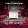 Generic Foldable Laptop Table SD_AB_LAPTABLE_BOOSTER_BLUE Engineered Wood 60L x 40W x 26H cm