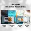 Generic Foldable Laptop Table SD_AB_LAPTABLE_BOOSTER_BLUE Engineered Wood 60L x 40W x 26H cm