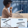 Generic Laptop Stand SD_AB_LAPSTAND_2LAYERBUDDY_ALUM_SILVER Adjustable Aluminium Laptop Riser, Fits Up to 17 Inch Laptops