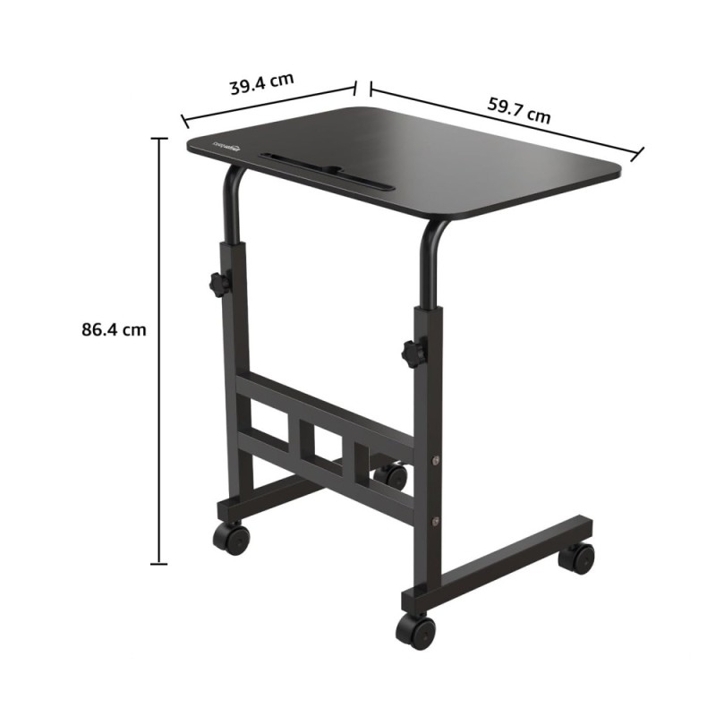 Generic Laptop Table ABWOODTROLLY Adjustable Height Black