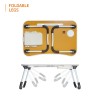 Generic Laptop Table SD_AB_LAPTABLE_BOOSTER_BROWN Foldable with Cup Holder and Tablet Groove, Brown