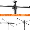 Generic Microphone Stand AB-MPS-O1 Adjustable Boom Arm Black