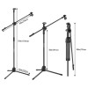 Generic Microphone Stand AB-MPS-O1 Adjustable Boom Arm Black