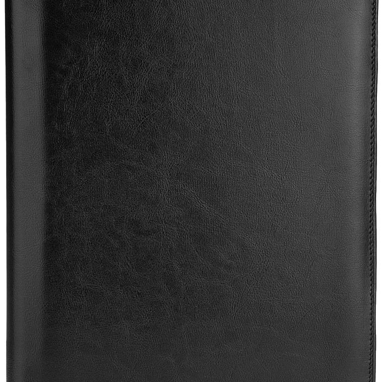 Generic Portfolio Folder AB-COICT2145 Black Leather A4 Zip Closure