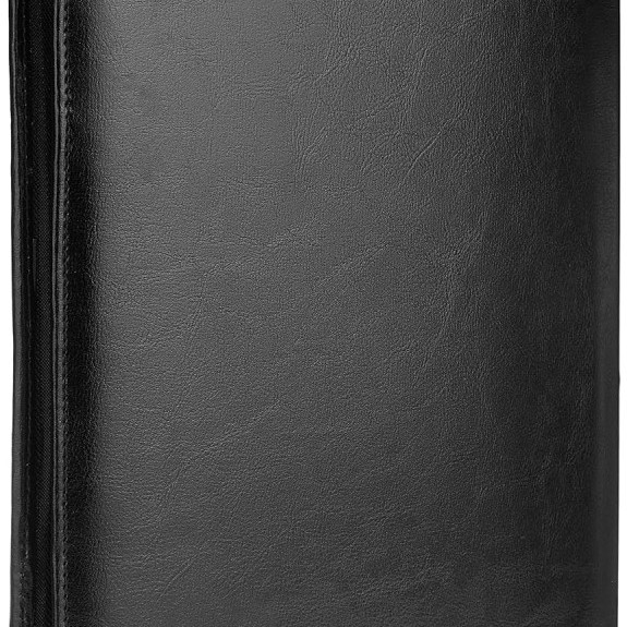Generic Portfolio Folder AB-COICT2145 Black Leather A4 Zip Closure