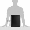 Generic Portfolio Folder AB-COICT2145 Black Leather A4 Zip Closure