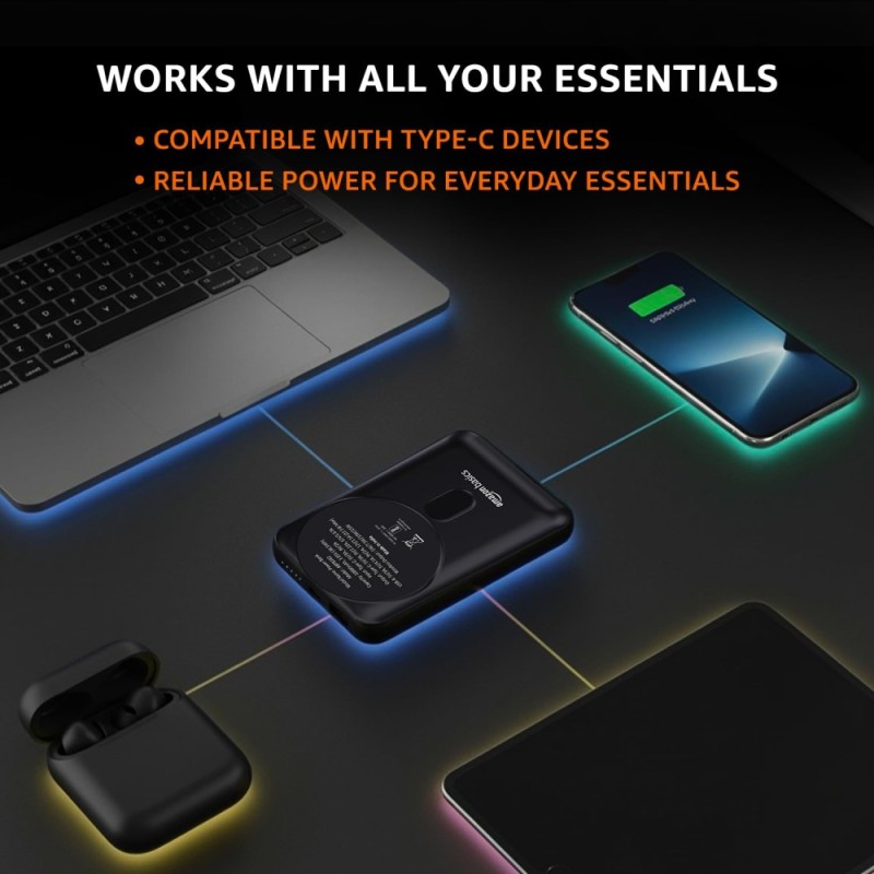 Generic Power Bank ABPB382 10000mAh 22.5W Fast Charging Black
