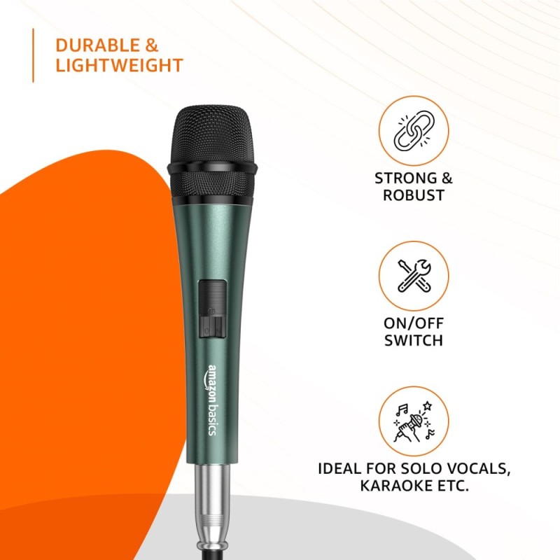 Generic Professional Microphone Super-Cardioid 40-18000 Hz Green