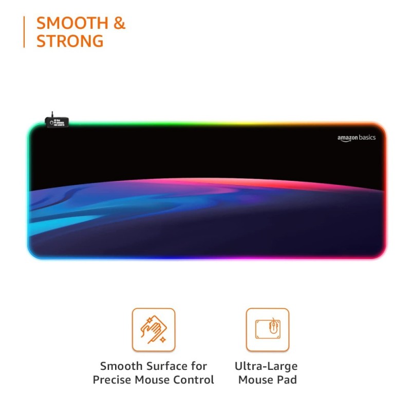 Generic RGB Light Gaming Mouse Pad Extended Size Design 2